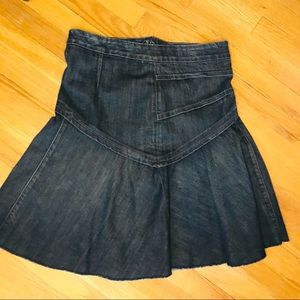 7 For All Mankind Denim Pleated Skirt Size 27